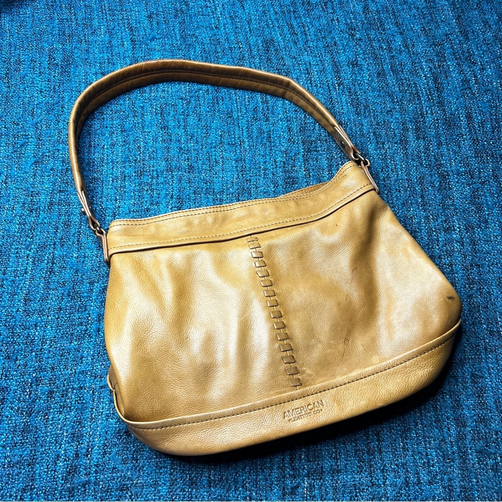 American Leather Co Buttery Soft Leather Shoulder Bag Hobo Bag in Tan Brown